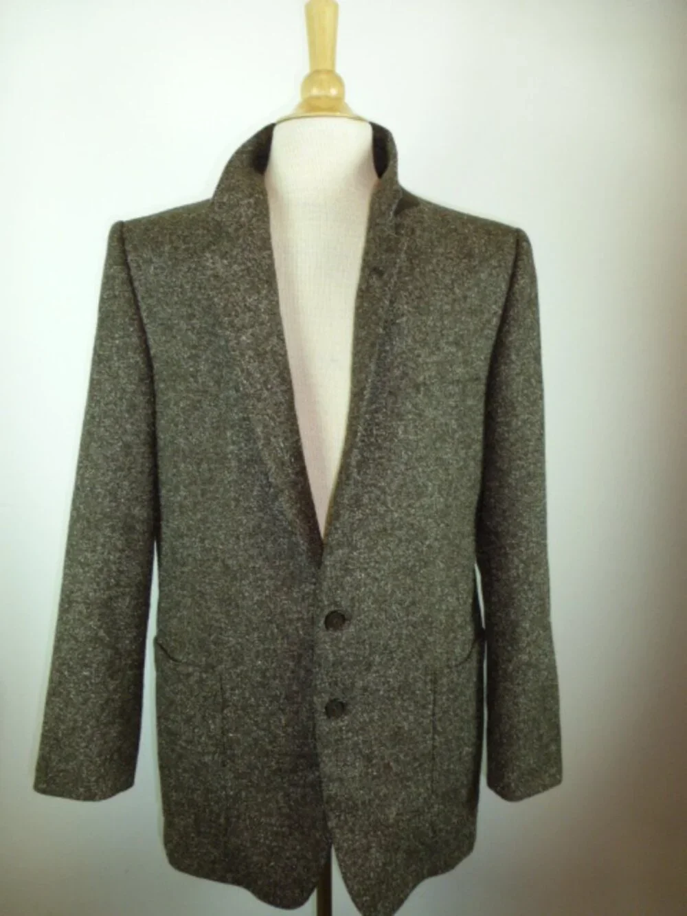 JACQUES FRANCOIS brown wool Tweed blazer made in France Roger Stuart vintage 40